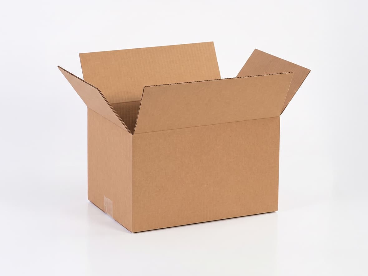 Single-wall corrugated cardboard box