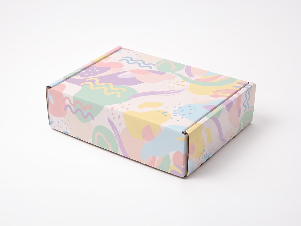 Colour-printed cardboard box